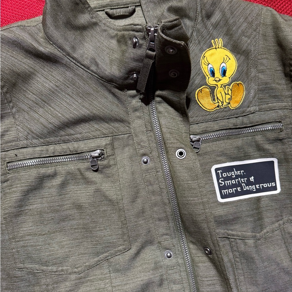 REI Bomber Jacket with Graphic Patches - Picture 5 of 13